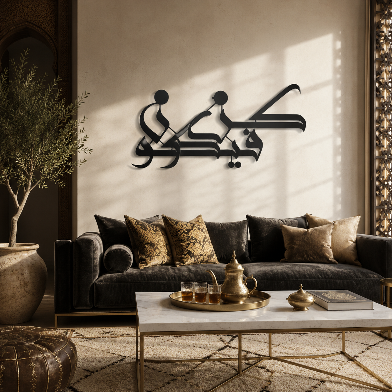 Kun Fayakun — Calligraphie Murale « كن فيكون »